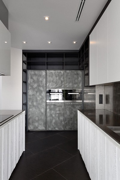 Modern kitchen and dining room design by Lera Katasonova
