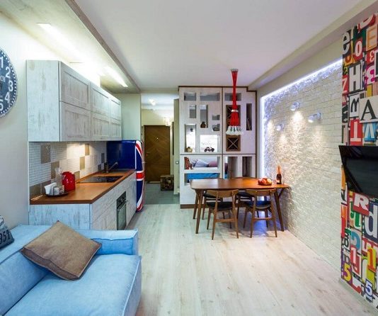 Small apartment interior design