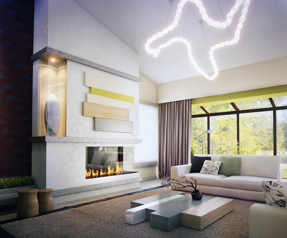 Dashingly Contemporary Living Room Designs With Creative And