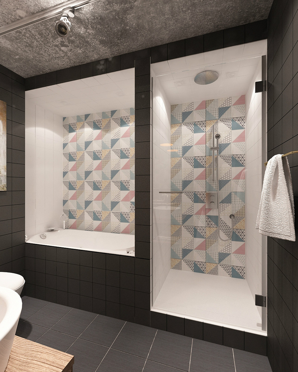 small bathroom tile design