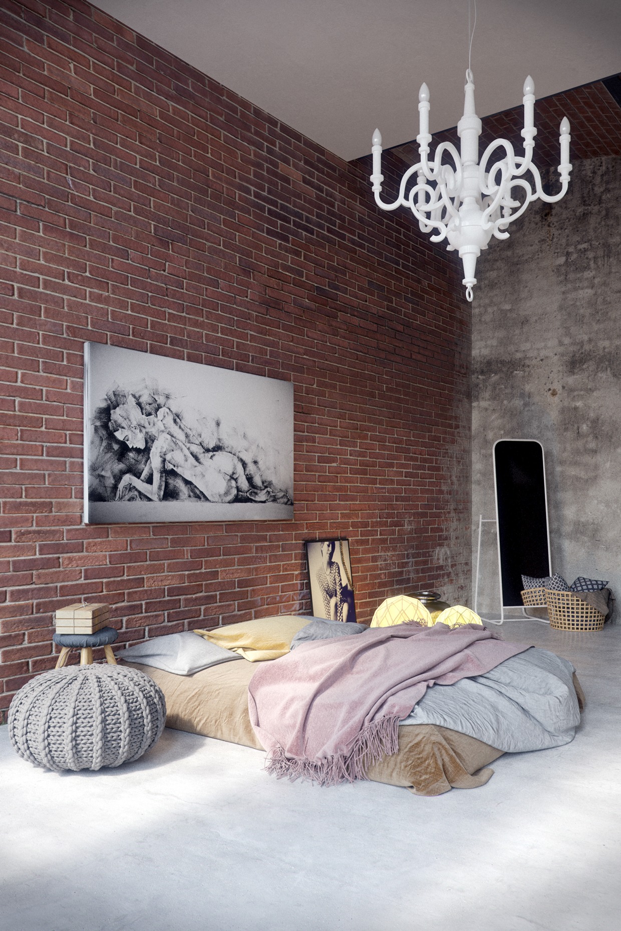 industrial bedroom design