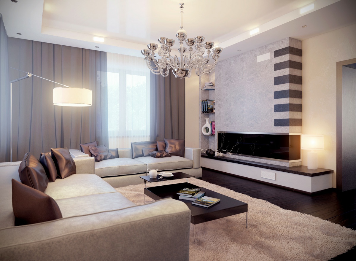 Dashingly Contemporary Living Room Designs With Creative And Perfect   AndreyMak 