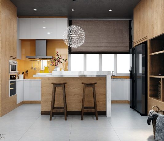 modern wooden kitchen design