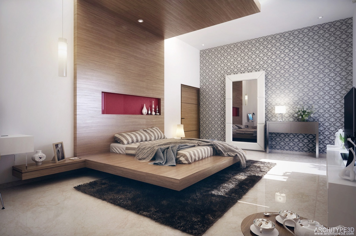 Applying Modern Bedroom Designs Below Decorated With A Variety Of Wall Texture Design Ideas Roohome