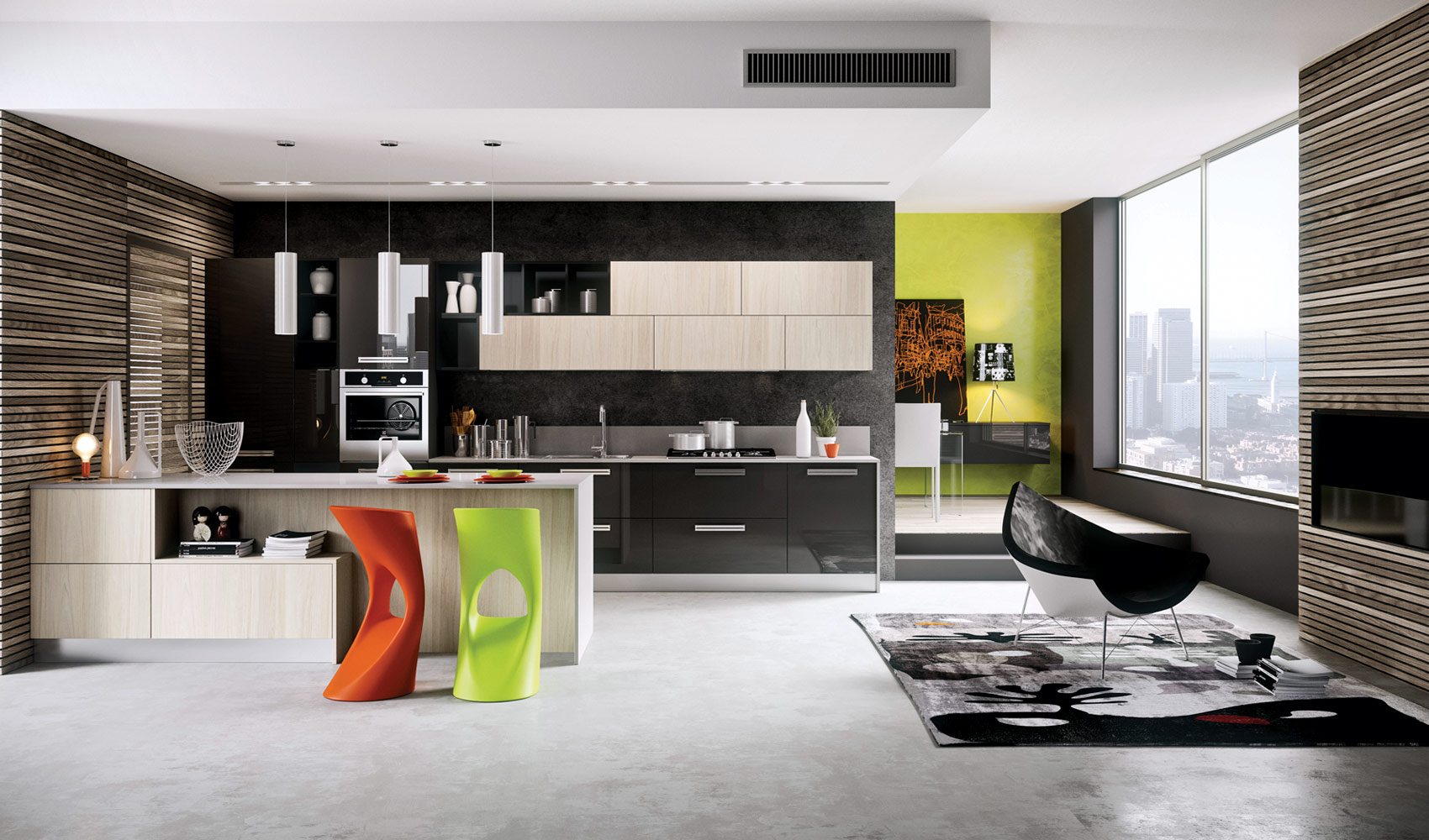 modern kitchen with contemporary style