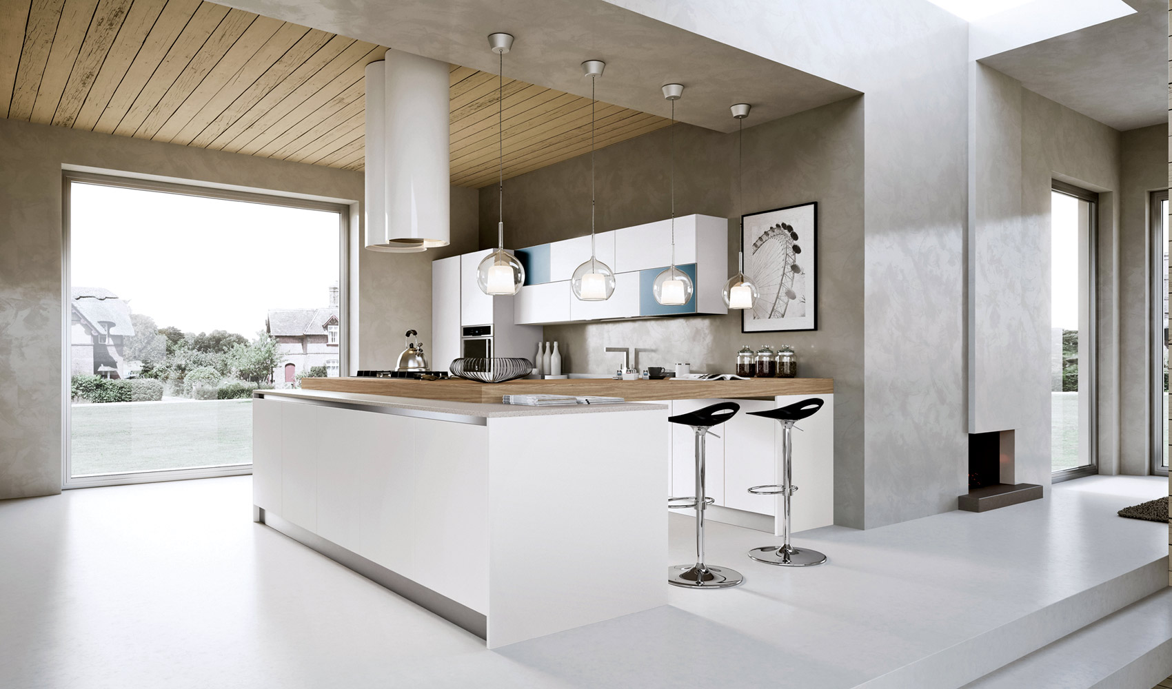 Suitable To Apply Modern Kitchen Designs Combined With Contemporary