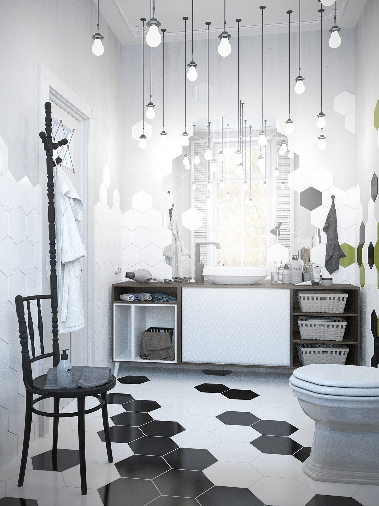 decorating scandinavian geometric design