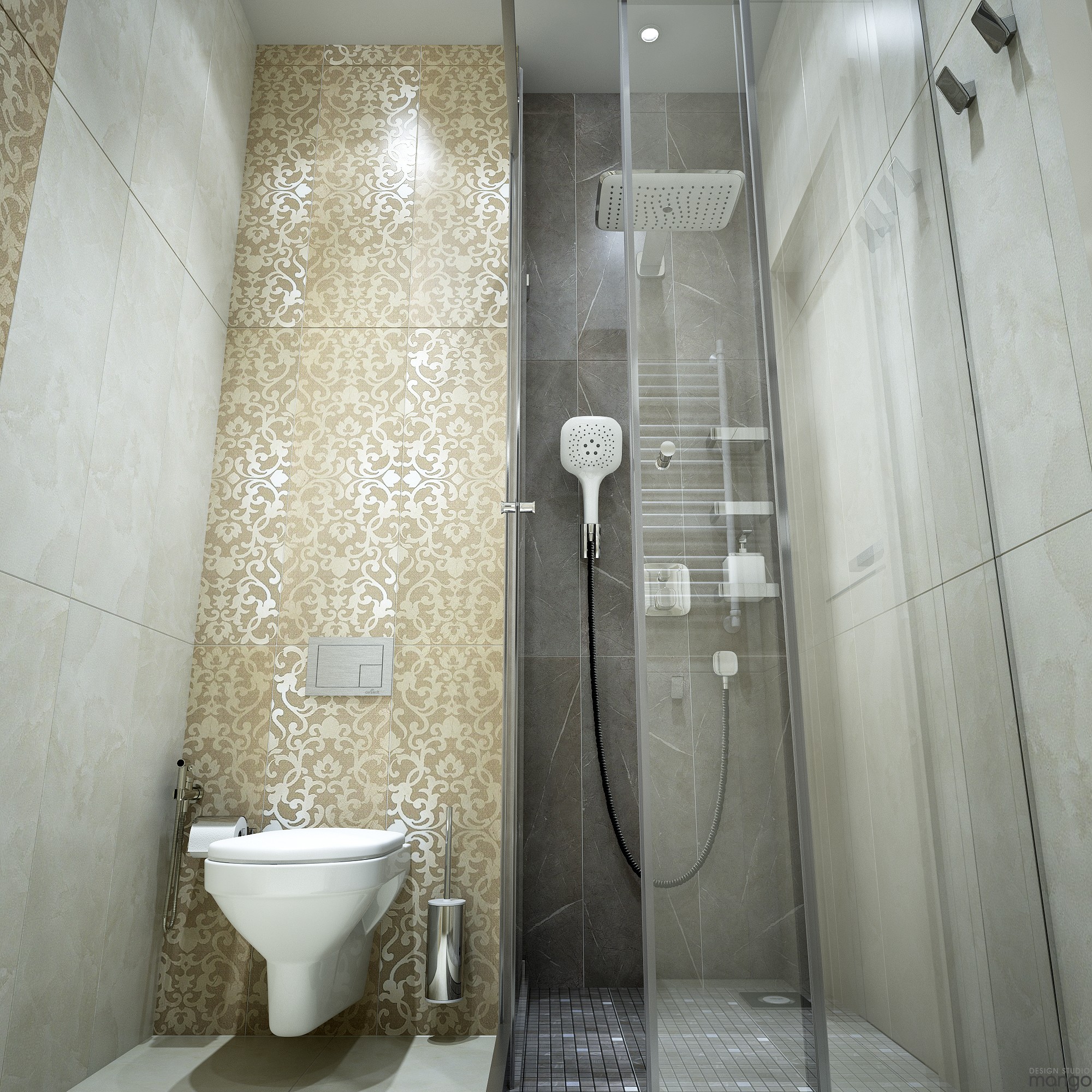 bathroom decor with backsplash design