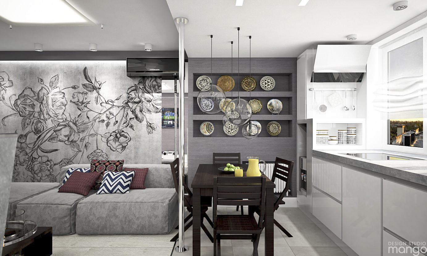 gray living room design