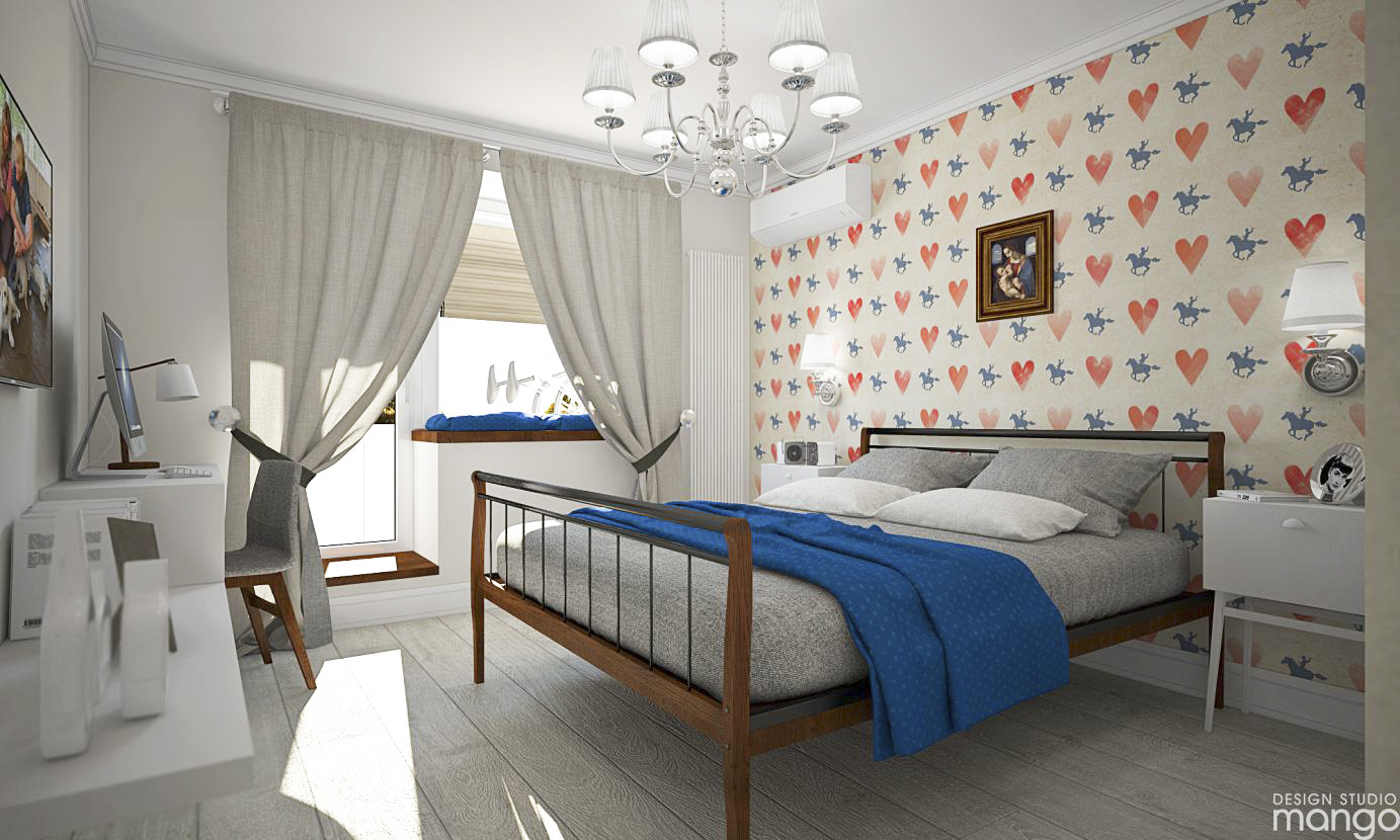 cute wallpaper bedroom design