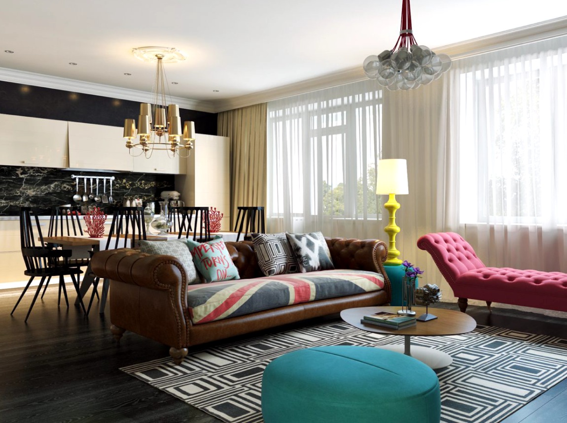 colorful living room design