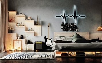 modern bedroom wall texture design