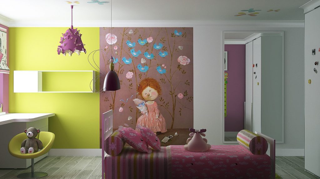 girls room design idea