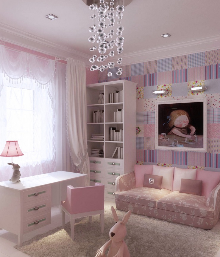 adorable purple girls room