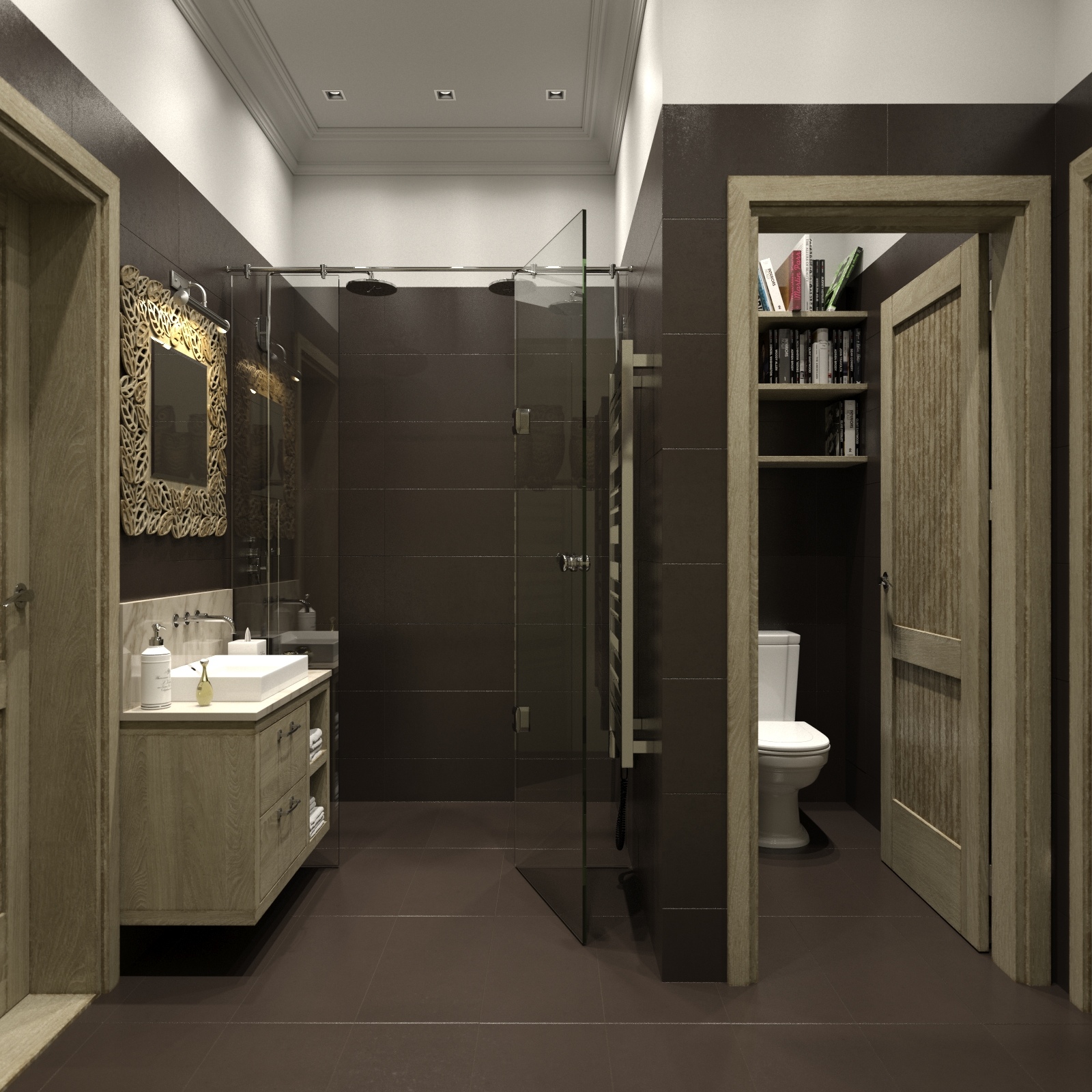 gray modern bathroom