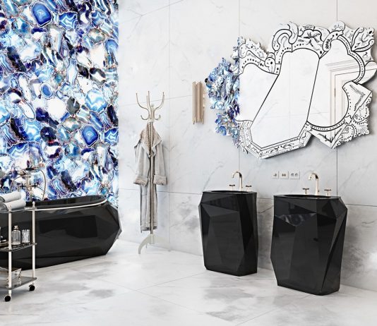 blue backsplash bathroom