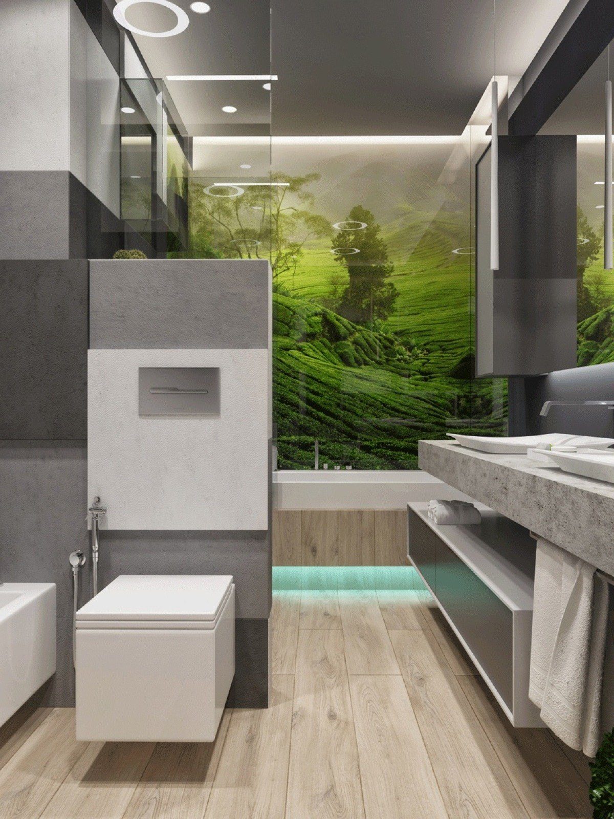 Contemporary Bathroom Decor Ideas Combined With Wooden Accents Become A Remarkable Design Roohome