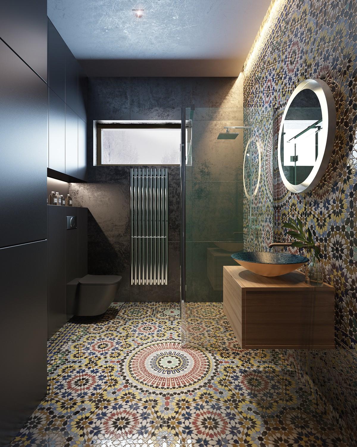 Amazing Bathroom With Moroccan Tile Oleksii Karman 