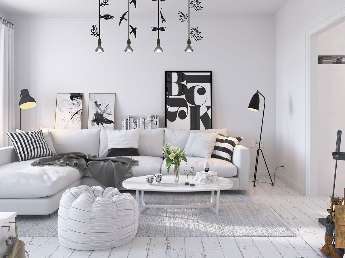 casual scandinavian interior design