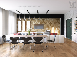 wooden dining table design