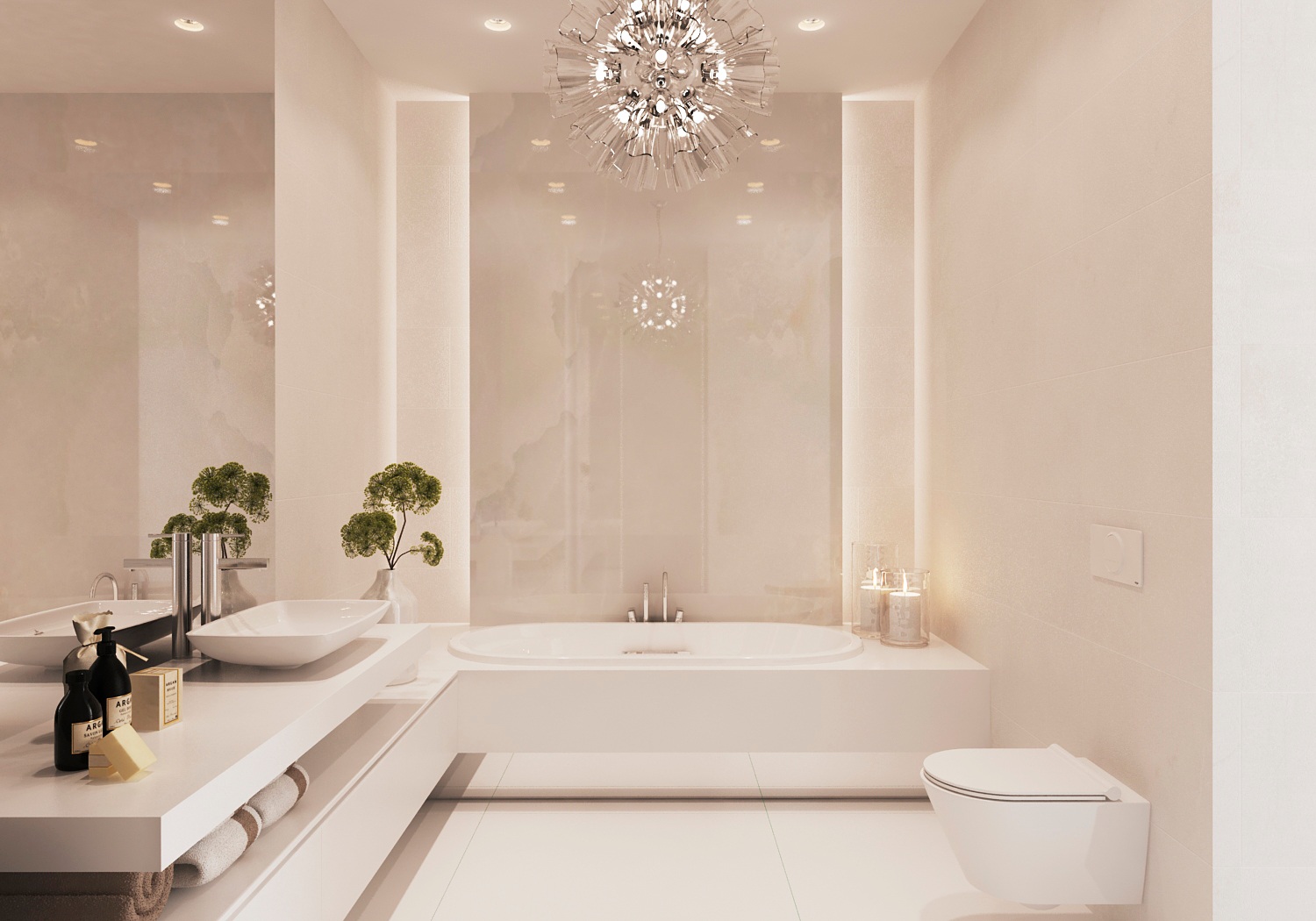 lovely white bathroom