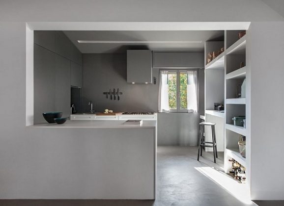 minimalist kitchen counter decor