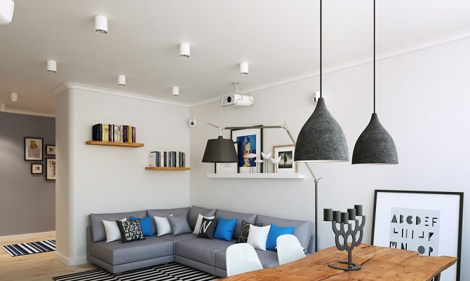 Scandinavian small living room design