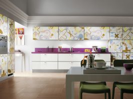 scavolini pastel graphic print cabinets