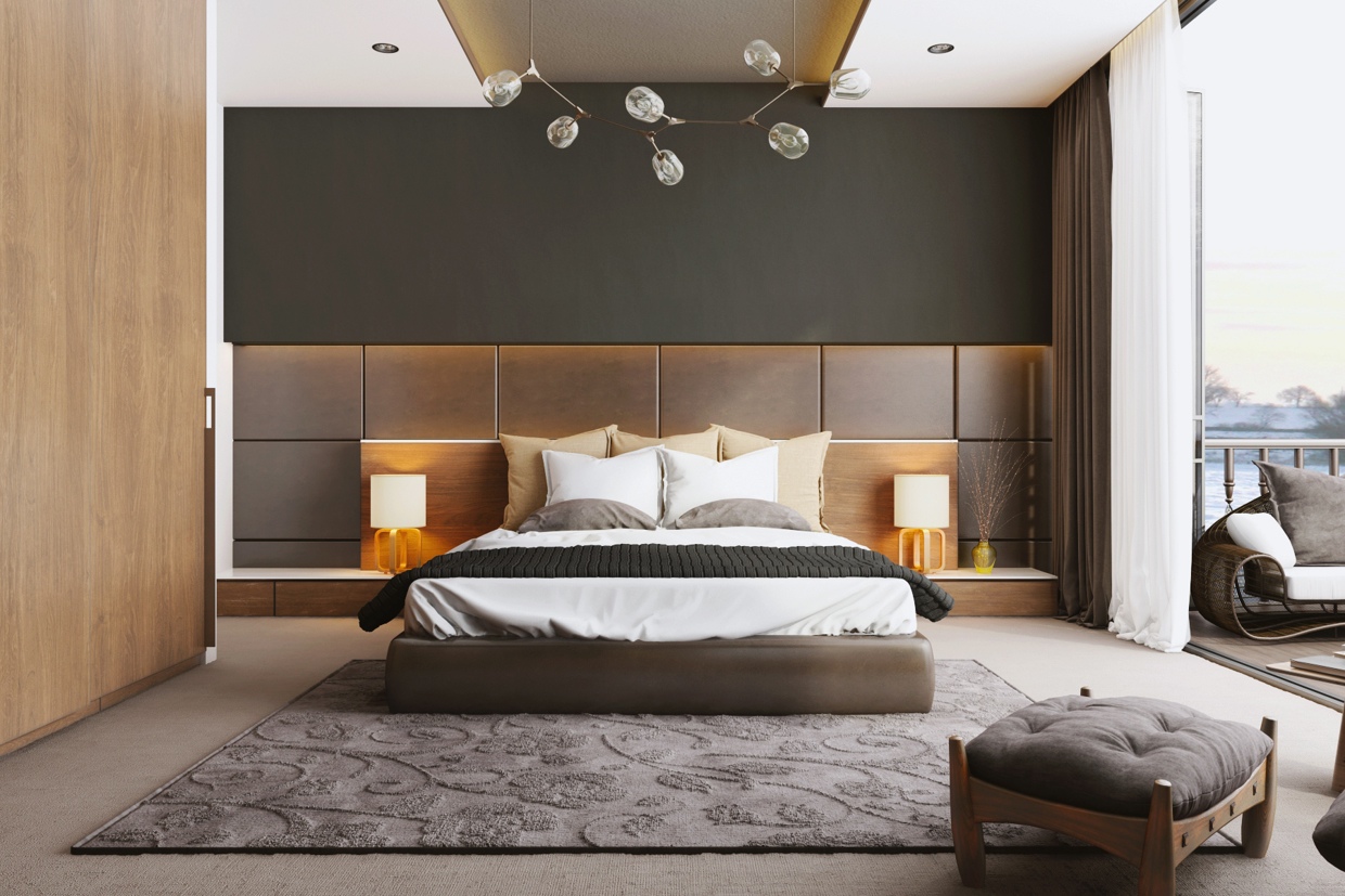 simple luxurious bedroom