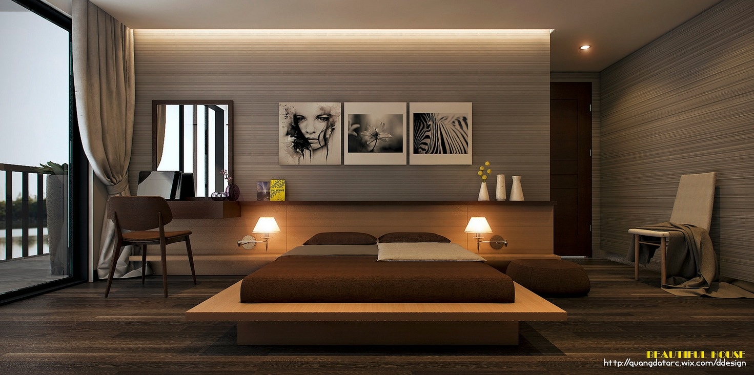 sleek bedroom design