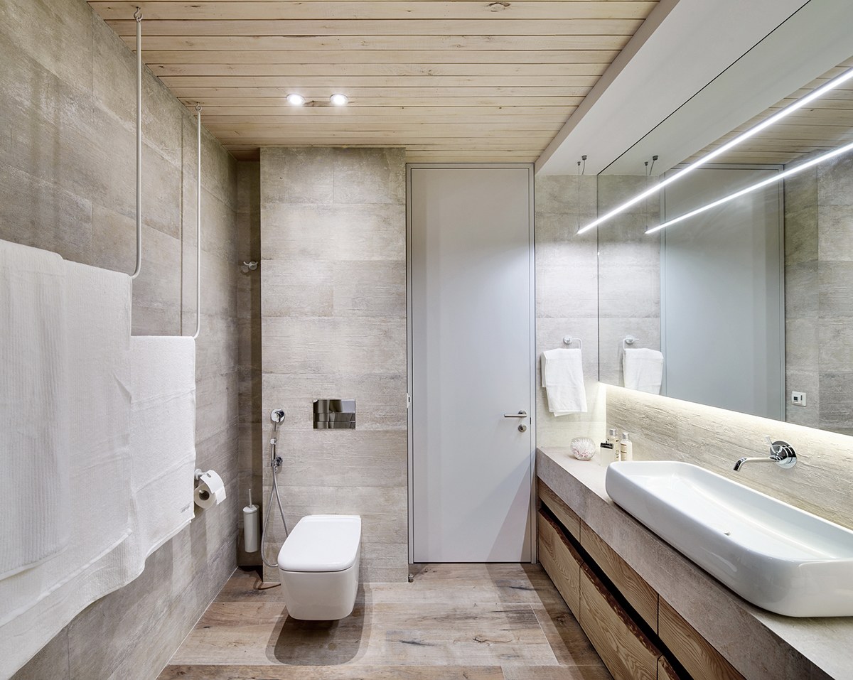 modern white bathroom design