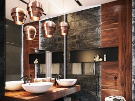 modern ultra masculine bathroom