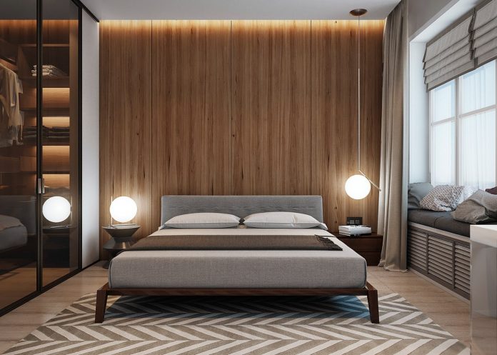 Image showcasing Suitable To Apply a Simple Apartment Design With Wooden Accent Decor ...