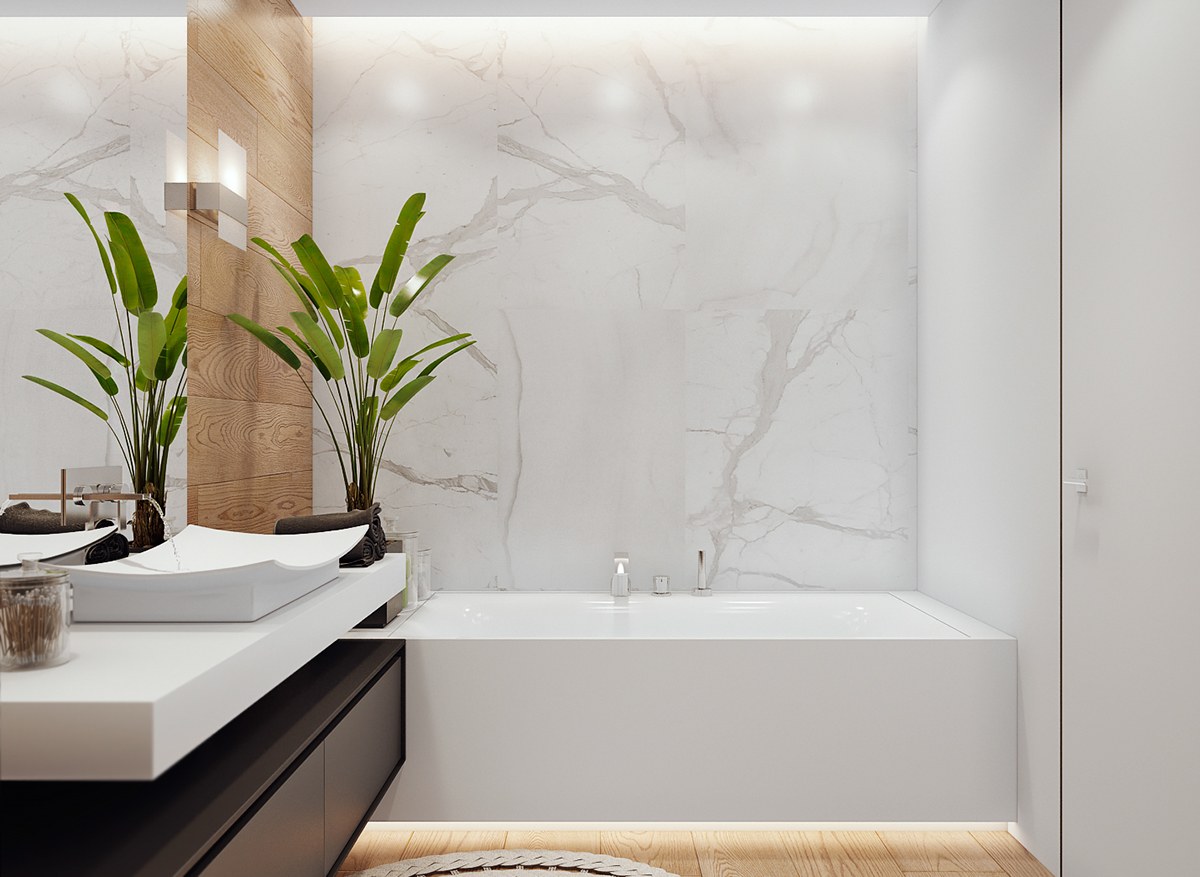 simple bathing room design