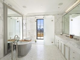 white gorgeous tile bathroom decor