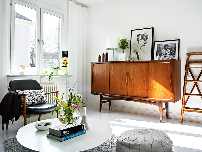 white living room