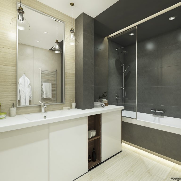 Modern Small Bathroom Designs Combined With Variety of Tile Backsplash ...