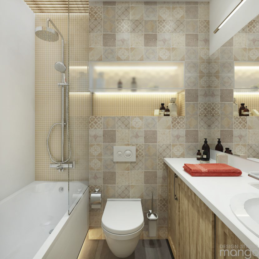 white tile bathroom decor