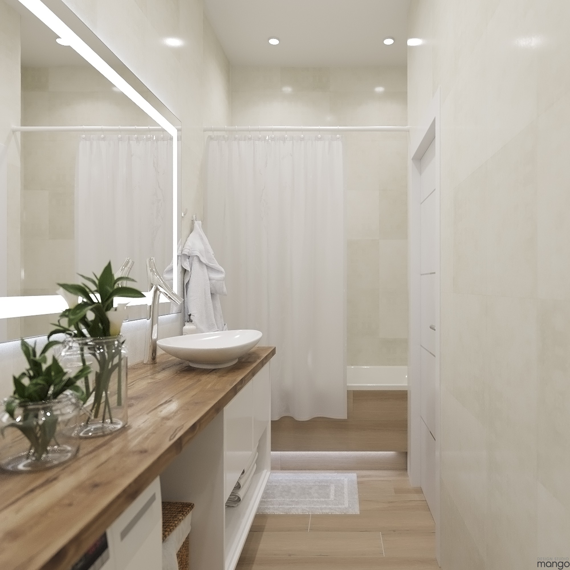 Simple bathroom design