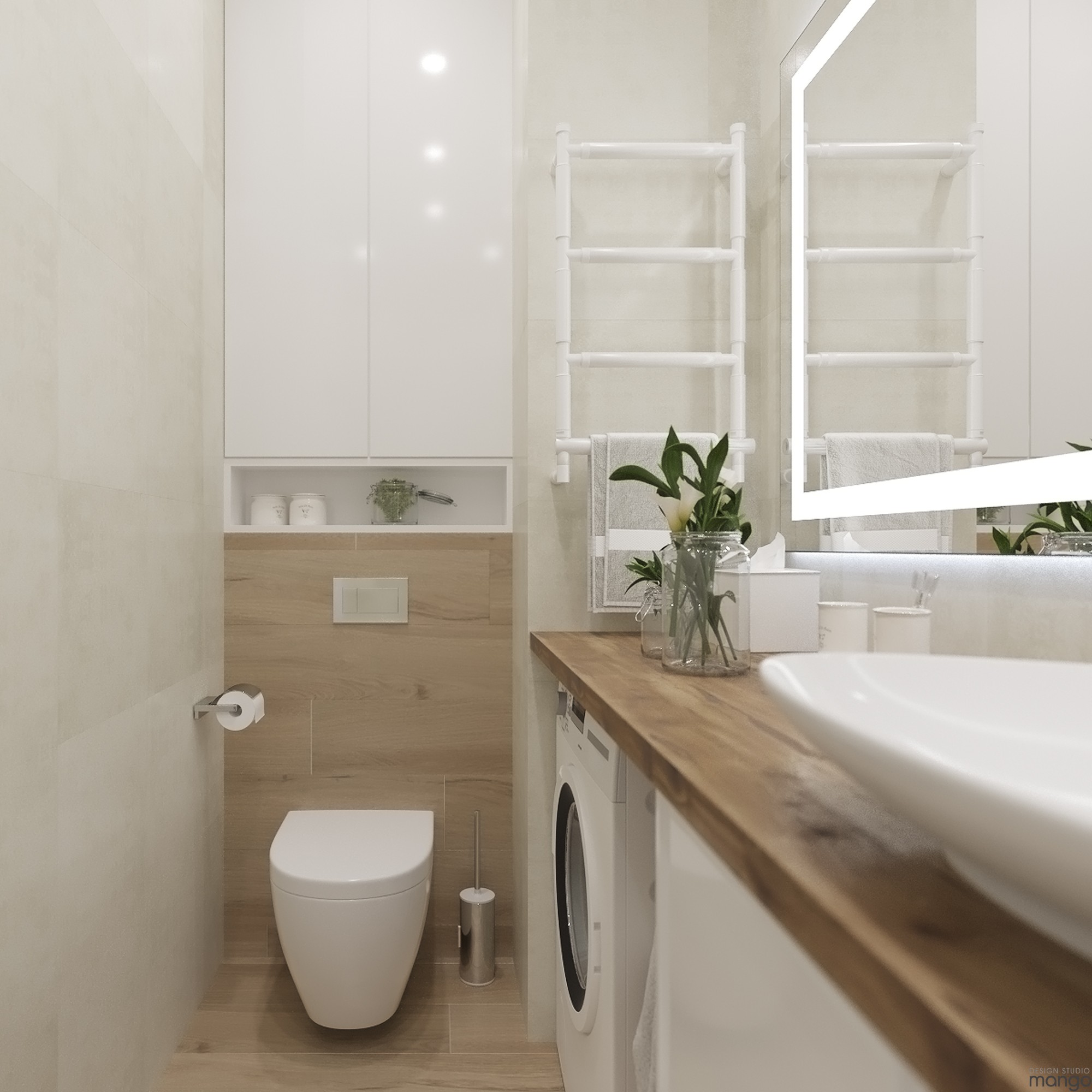 simple white bathroom