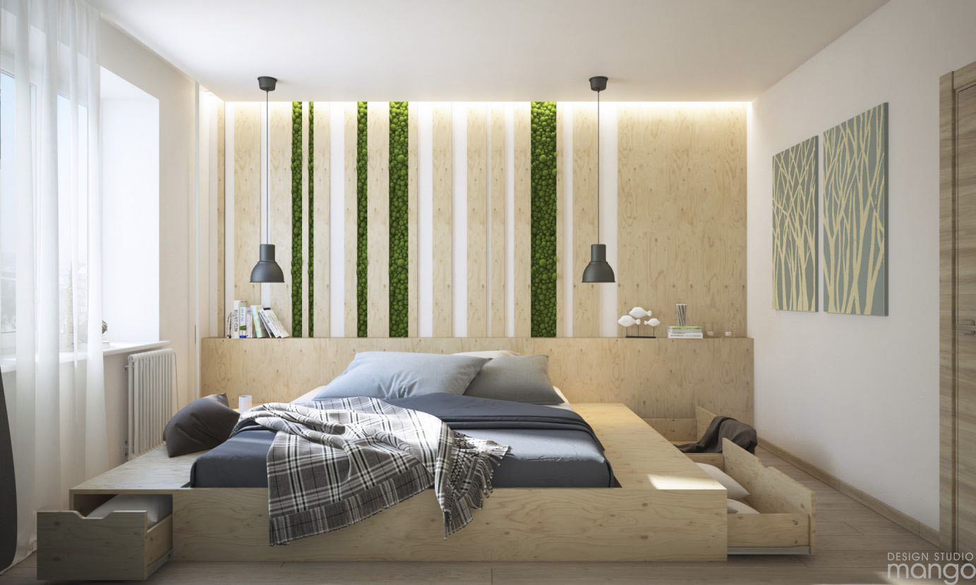 modern wooden bedroom design