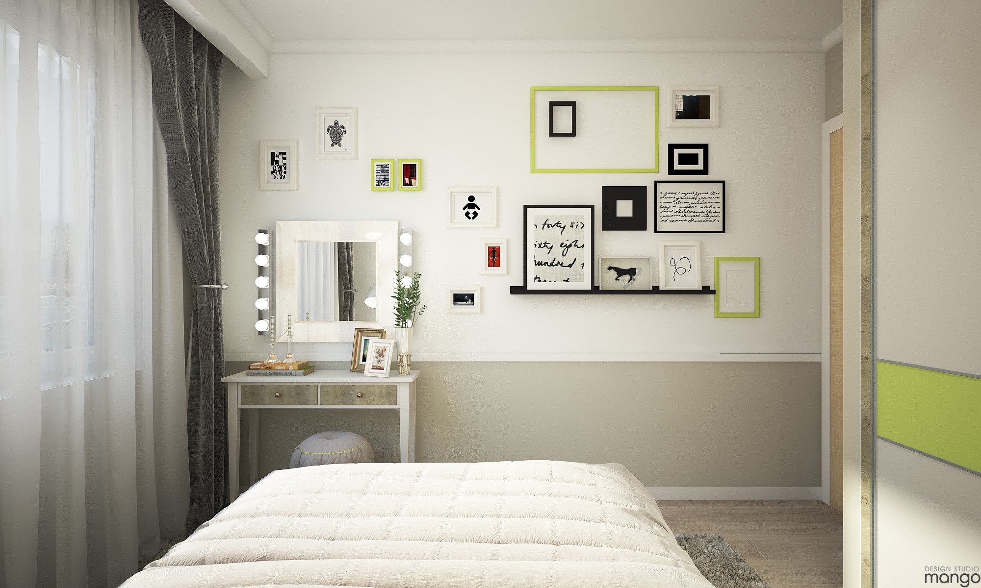 white bedroom design 
