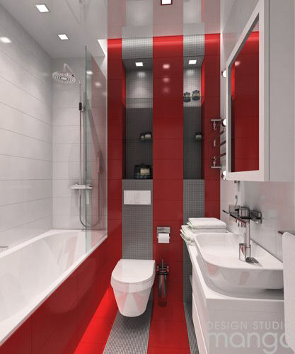 red bathroom design ideas