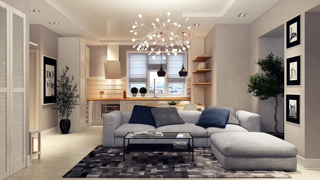 modern lighting apartment design