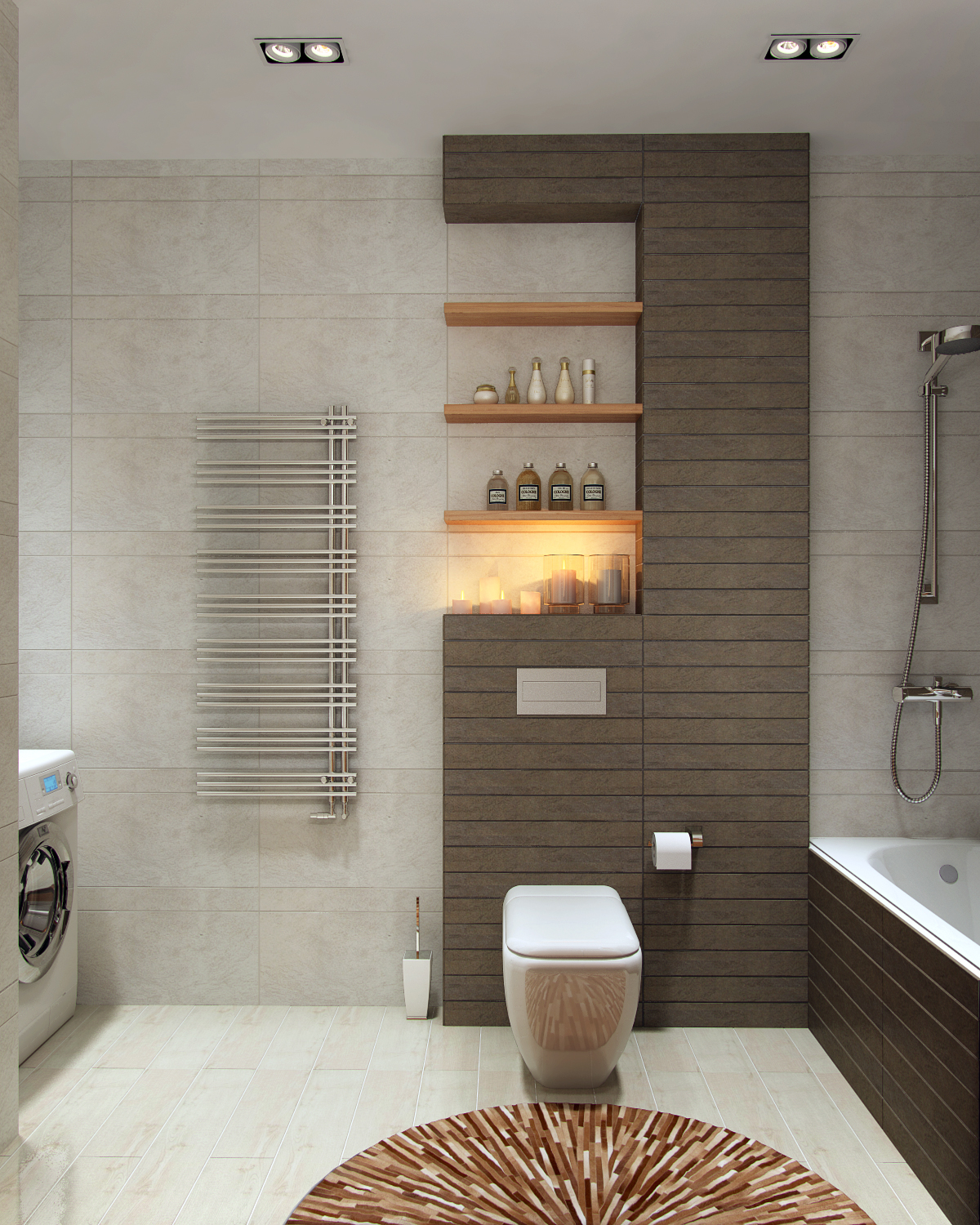 white bathroom design