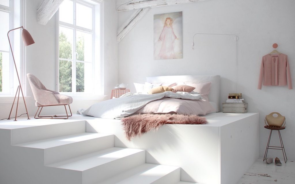 Aesthetic Cozy White Bedroom Decor