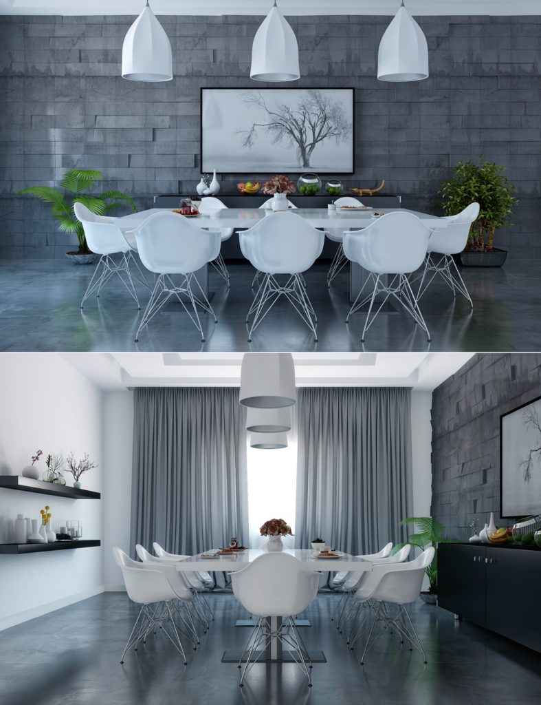 minimalist dining room