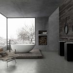 minimalist white bathroom