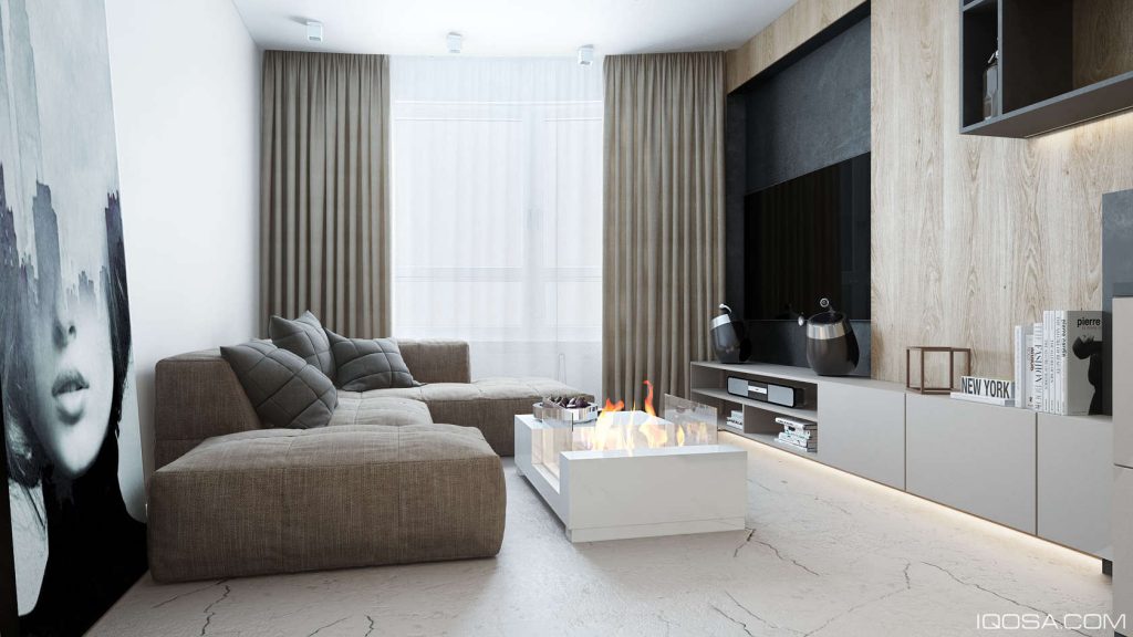 Luxury Small Studio Apartment Design Combined Modern and Minimalist ...