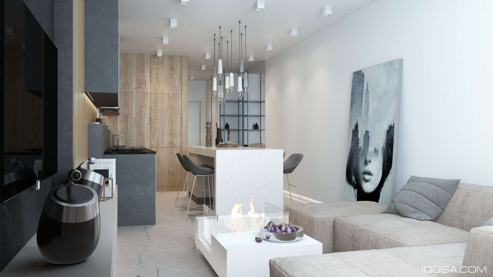 Luxury Small Studio Apartment Design Combined Modern and ...